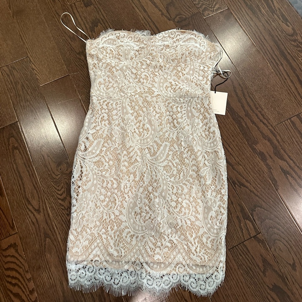 Superdown strapless mini dress